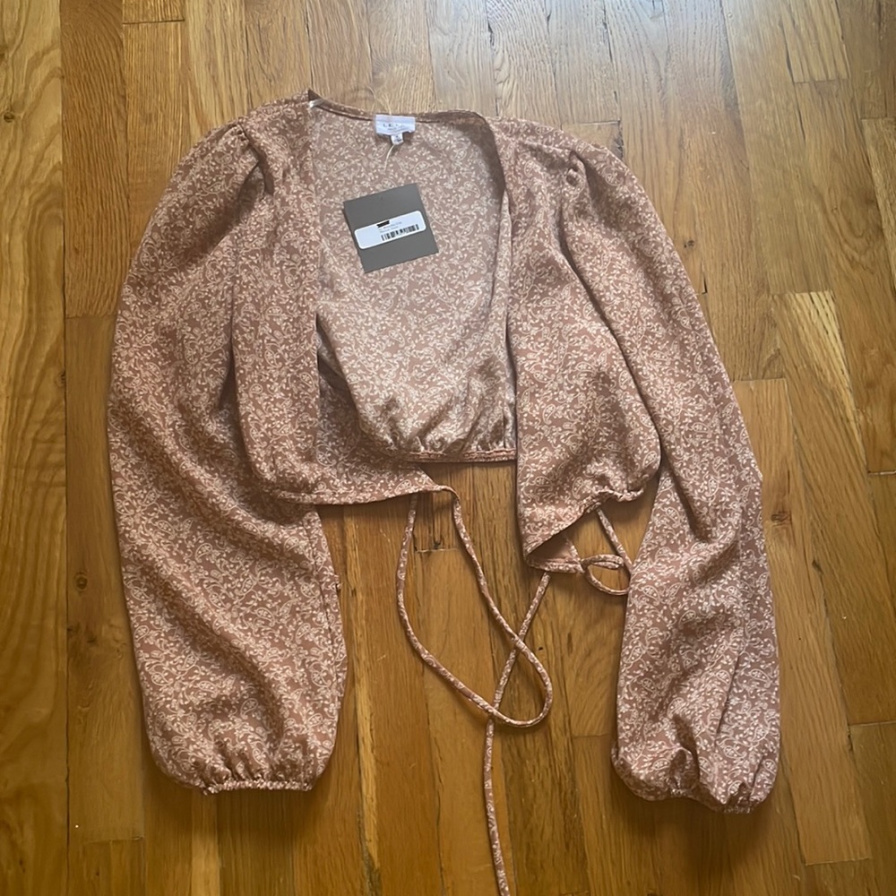 Tie front crop top